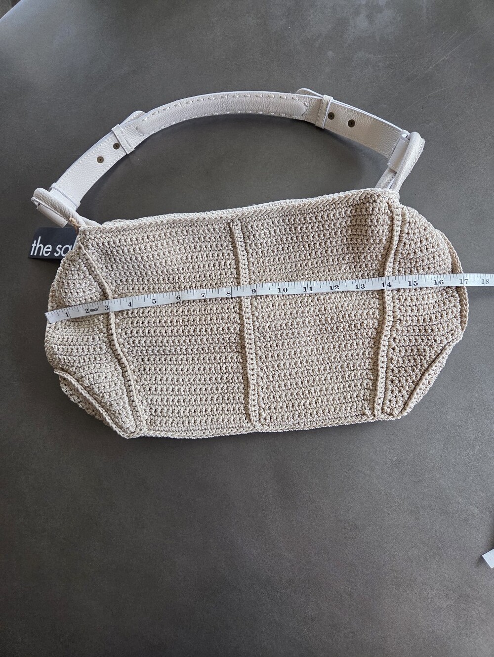 The Sak Los Feliz Slouchy Hobo NWT Hand Crochet Ecru - Picture 14 of 15